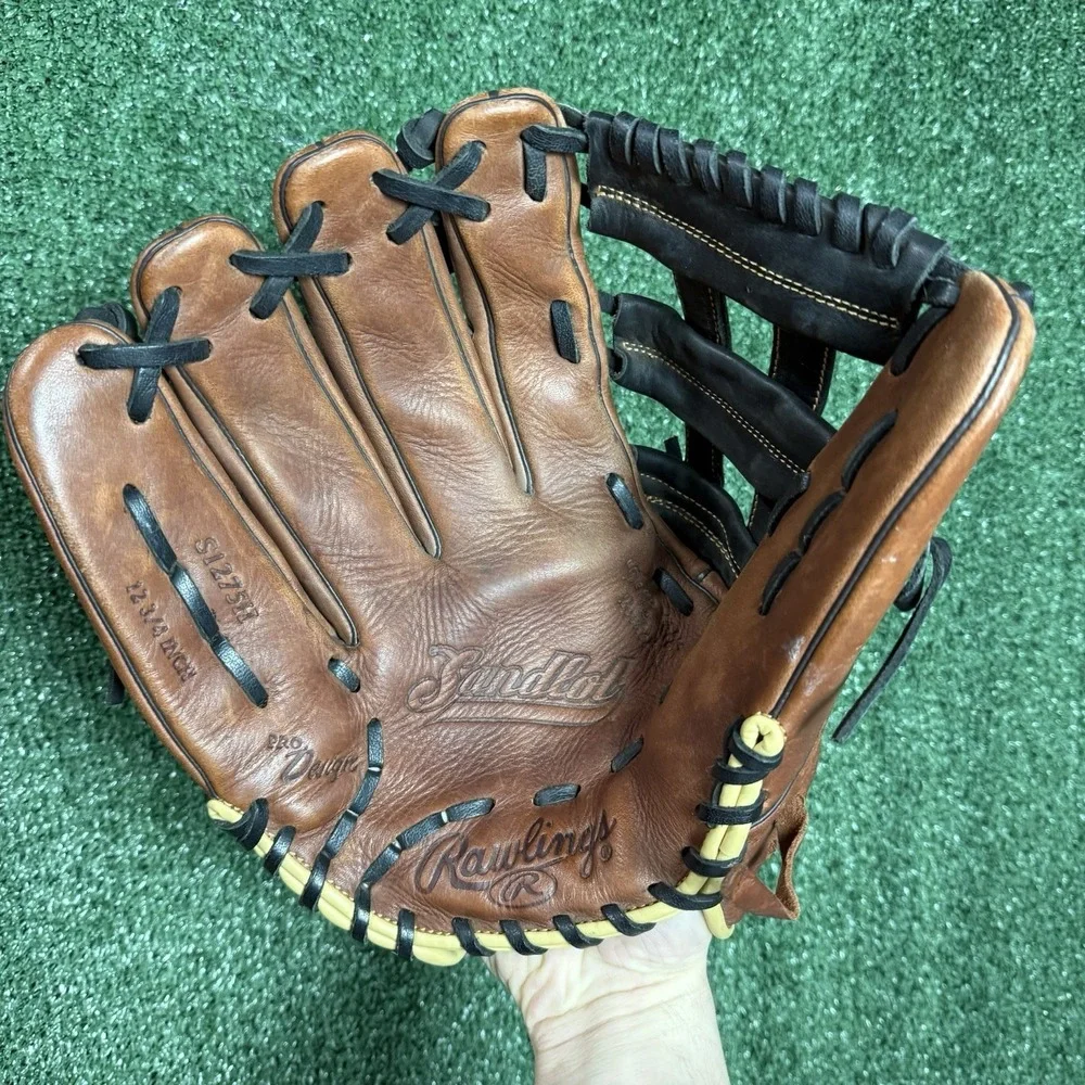Rawlings Sandlot S1275H 12.75" Glove Baseball Softball LHT Pro Gold Mike Trout - Picture 9 of 14